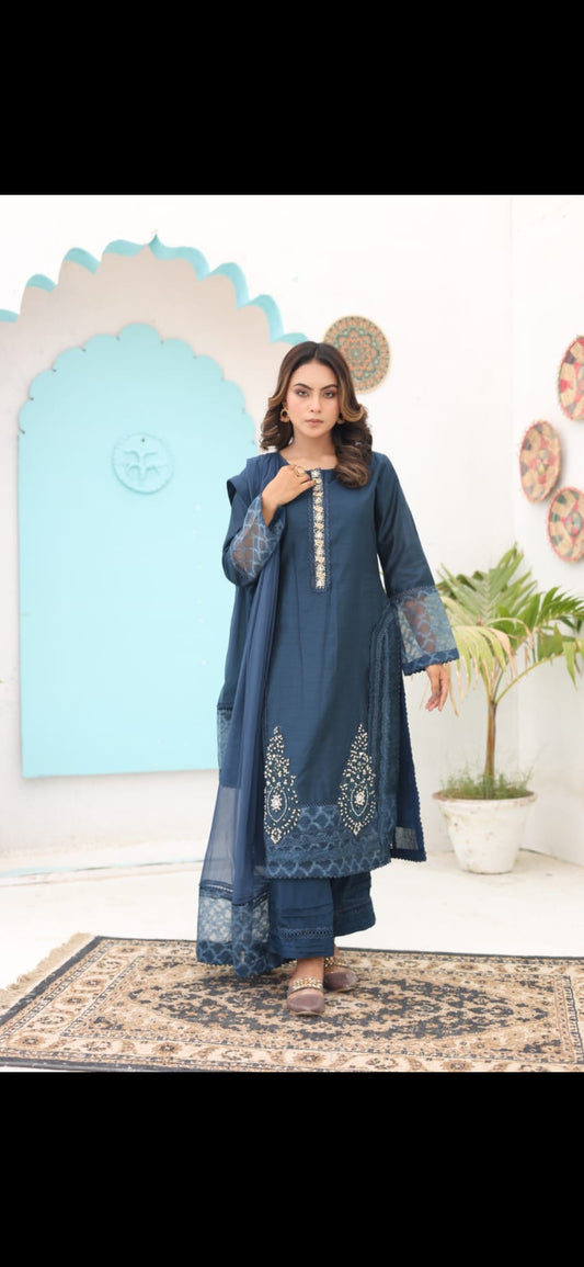 Star fashion khadi net suits